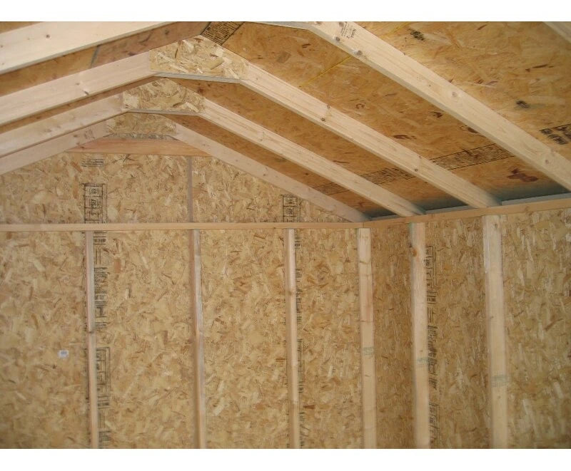 Value 8' wide x 8' deep solid and finished wood storage shed