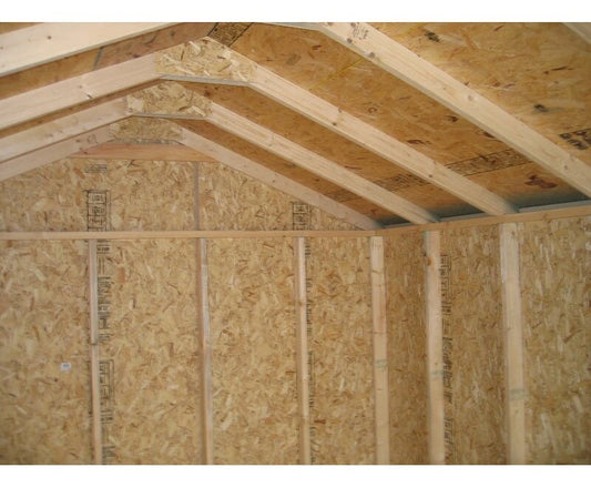 Value 8' wide x 8' deep solid and finished wood storage shed