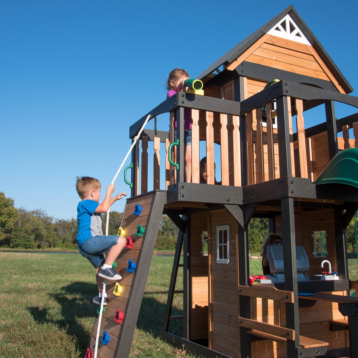 Canyon Creek Wooden Swing Set