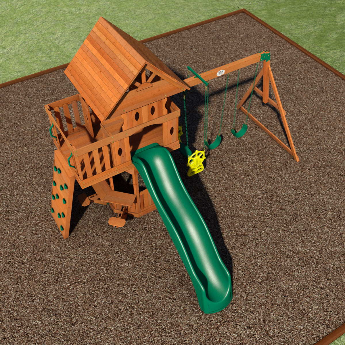 Woodland Wooden Swing Set