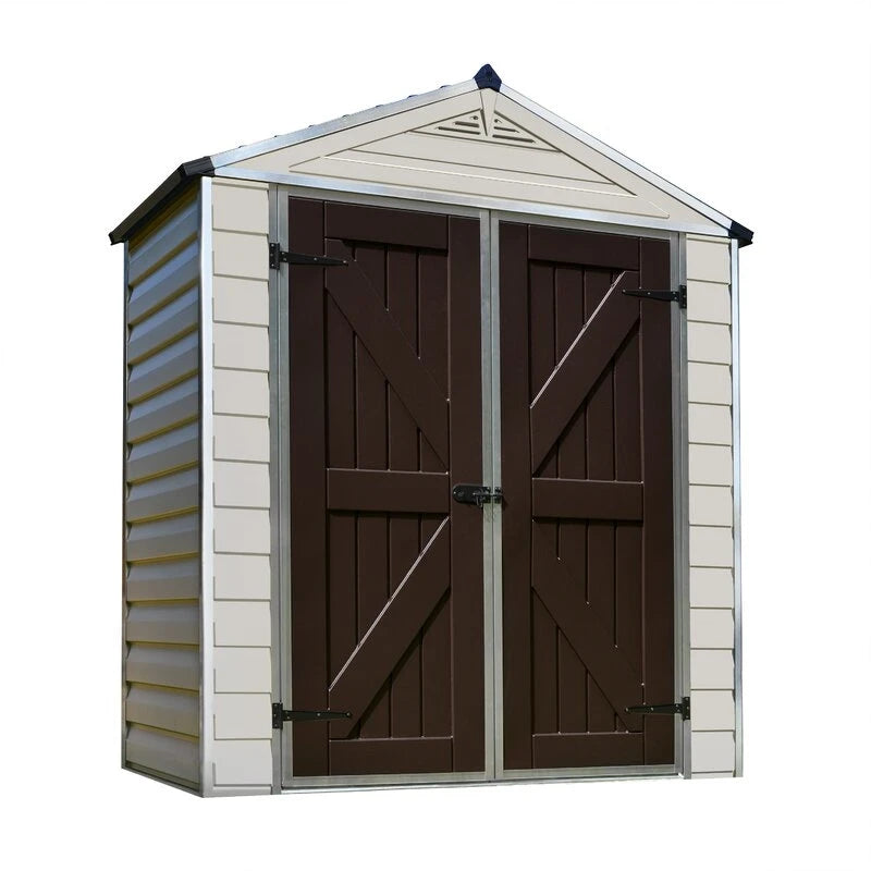 Skylight 6' wide x 3.5' deep plastic storage shed