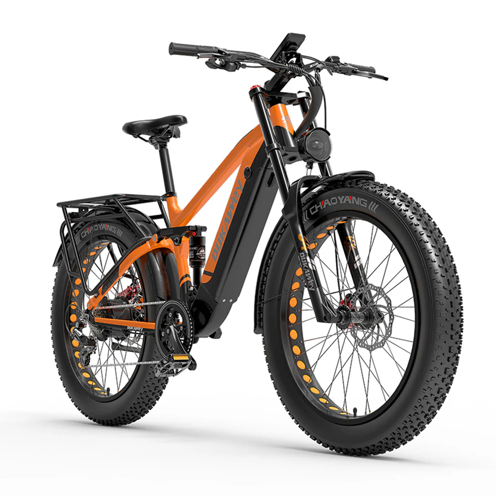 Dukawey Silvertip8 1000W 26" Fat Bike E-Mountainbike SUV E-bike 52V 20Ah