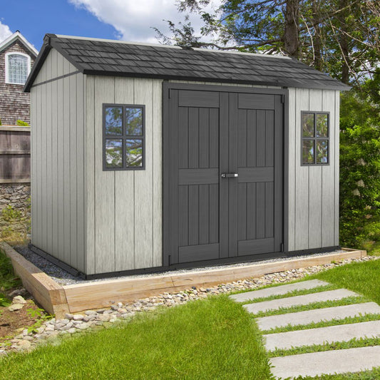 Keter Oakland Outdoor Plastic Garden Storage Shed