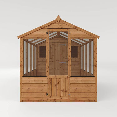 Mercia 12 x 6 Tongue and Groove Combi Greenhouse and Wooden Storage Shed
