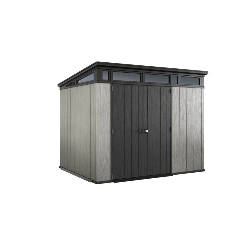 Artisan 9' wide x 7.5' deep plastic storage shed