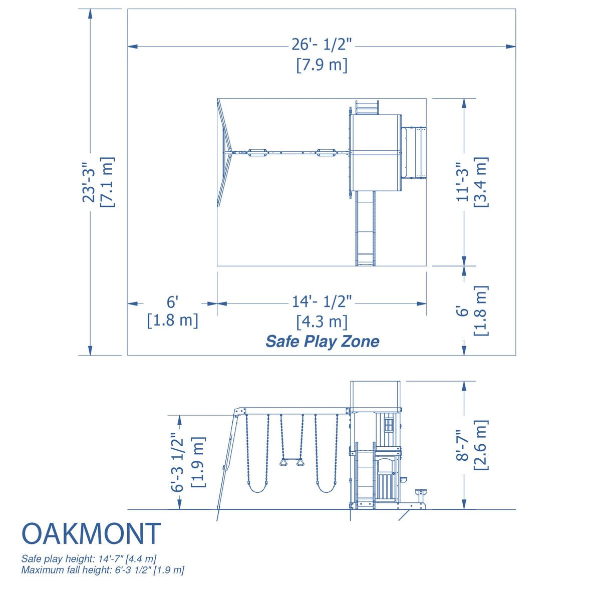 Oakmont Wooden Swing Set