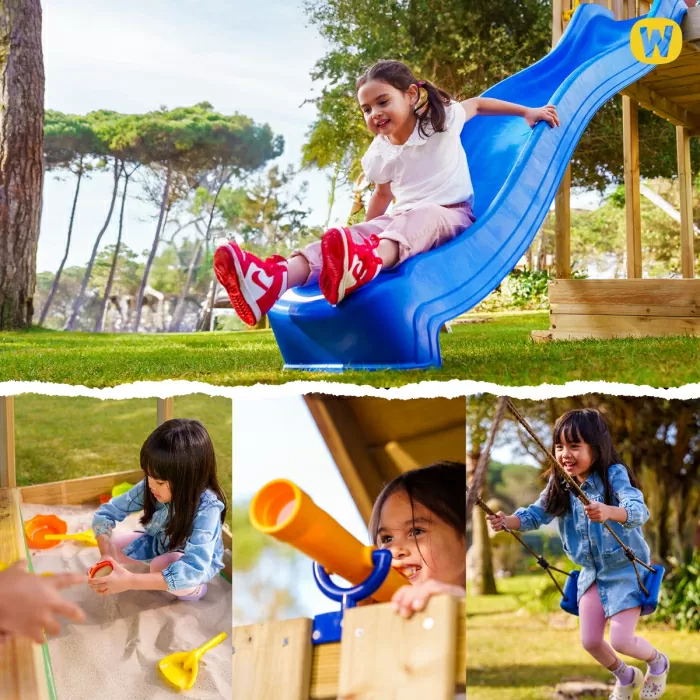 Wooden climbing frame Wickey Smart Camp