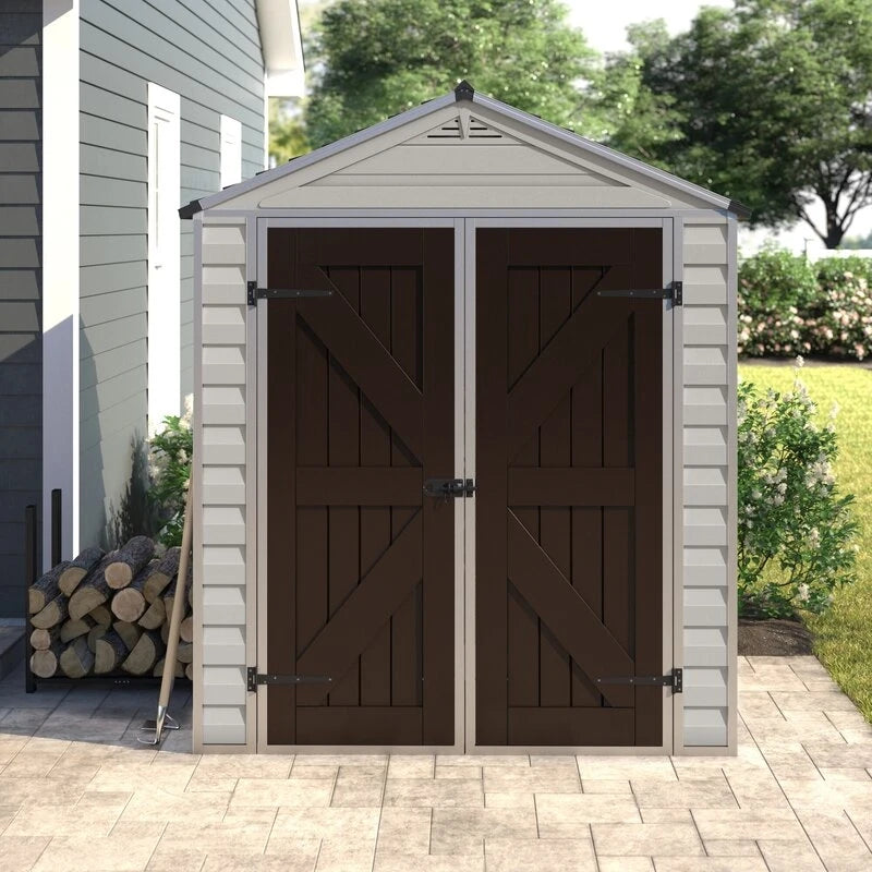Skylight 6' wide x 8' deep plastic storage shed