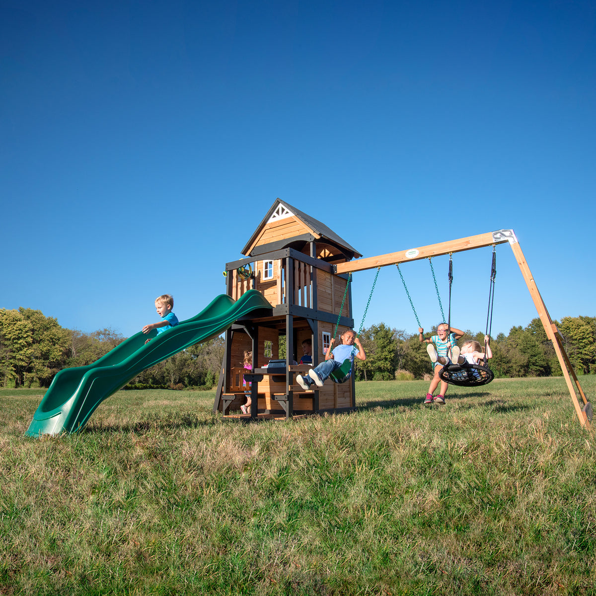 Canyon Creek Wooden Swing Set