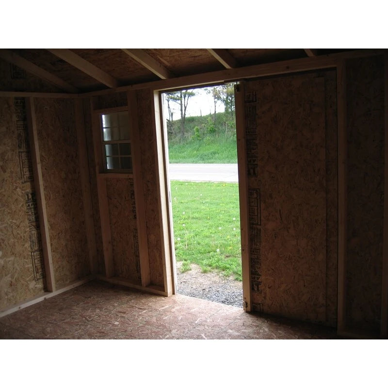 Value 8' wide x 8' deep solid and finished wood storage shed