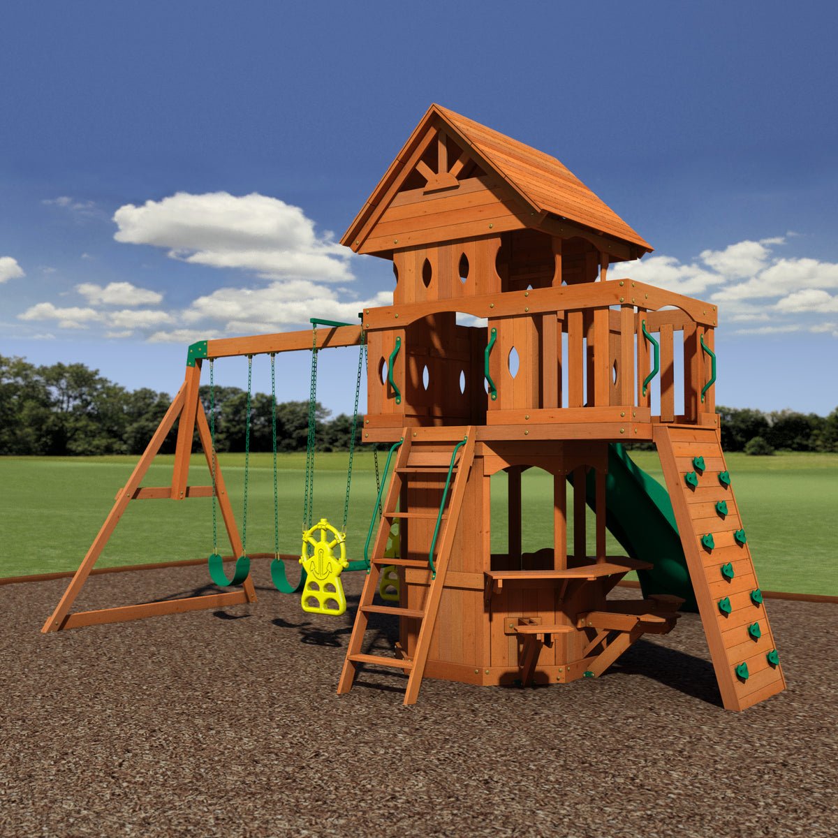 Woodland Wooden Swing Set