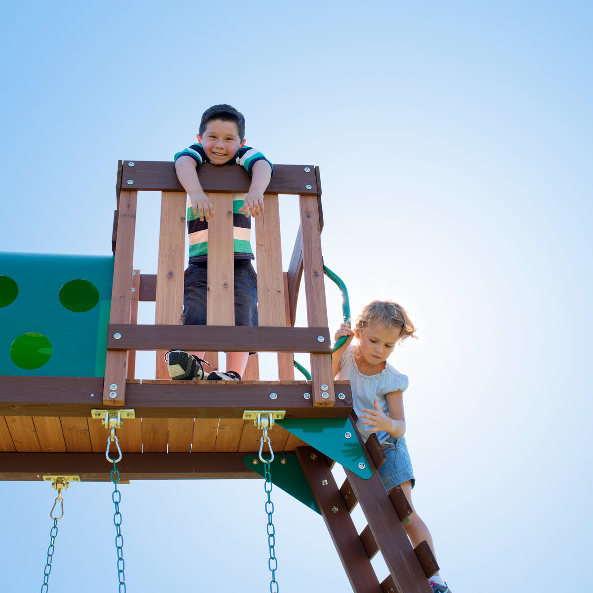 Woodridge Elite Wooden Swing Set