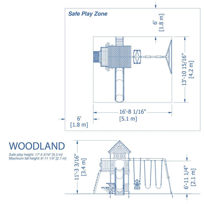 Woodland Wooden Swing Set