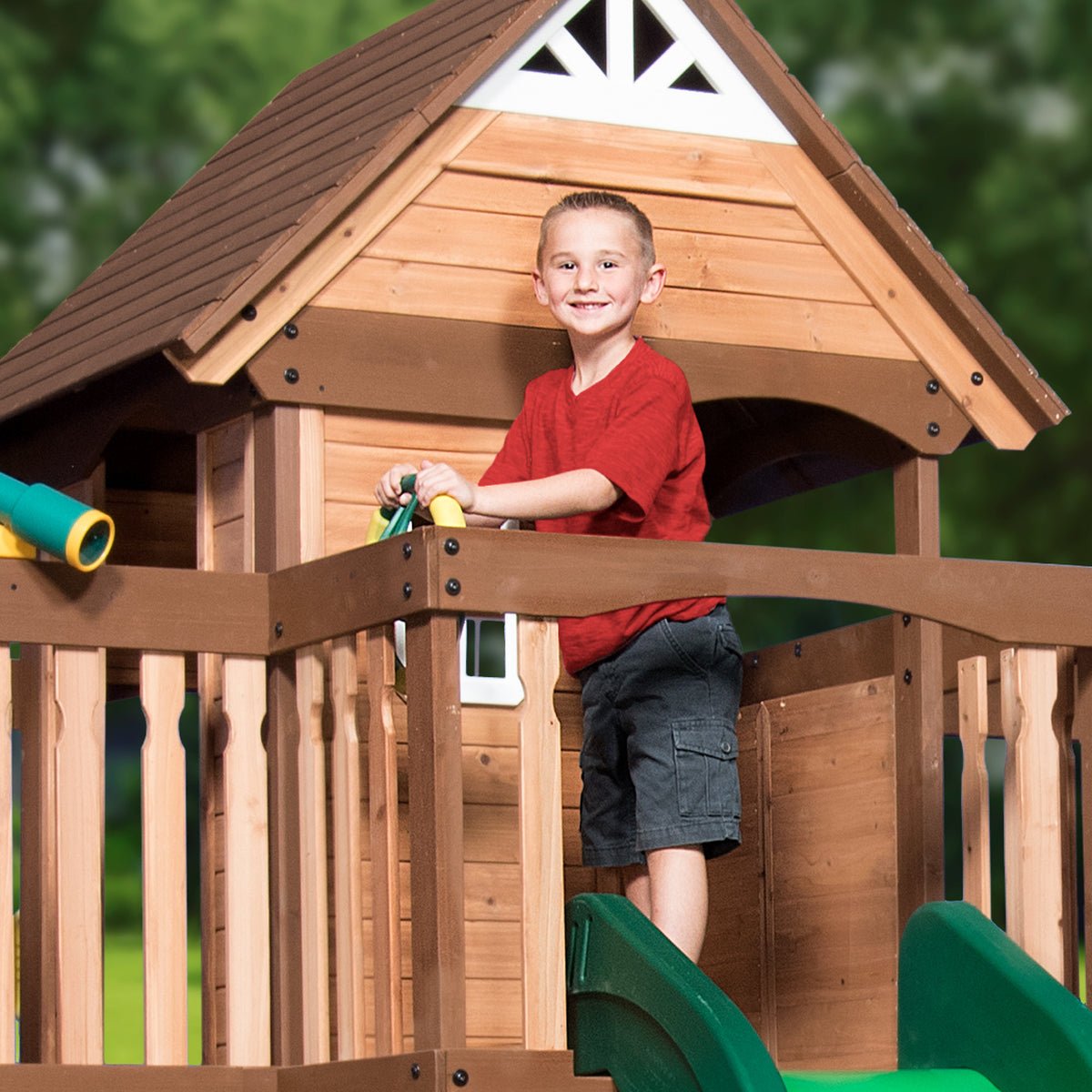 Mount Triumph Wooden Swing Set