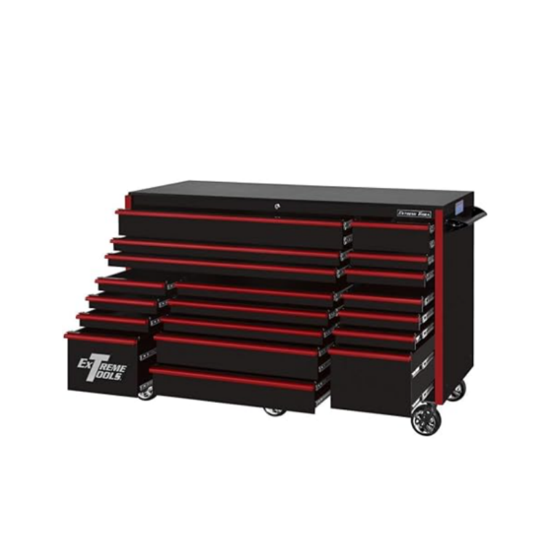 Extreme Tools Rx Series Roller Cabinet 72" X 30" Black