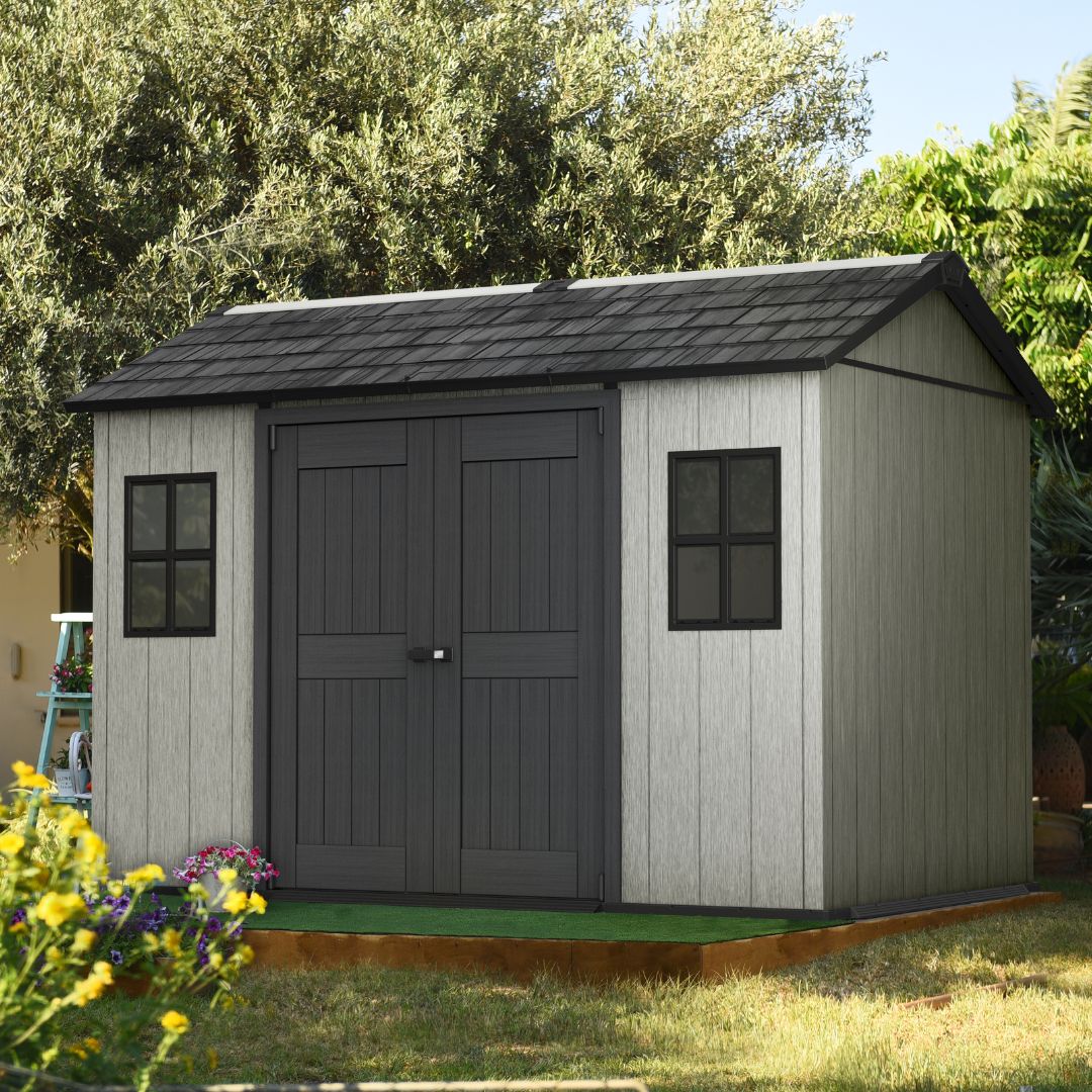 Keter Oakland Outdoor Plastic Garden Storage Shed