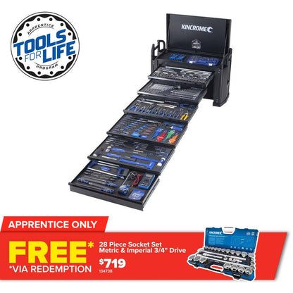 KINCROME TFL Off-road Truck Tool Kit 452 Piece 6 Drawer - Black P1830