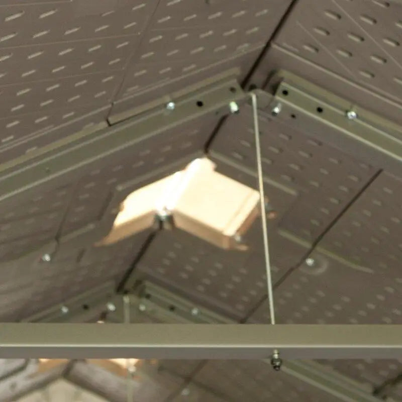 8' wide x 15' deep plastic storage shed