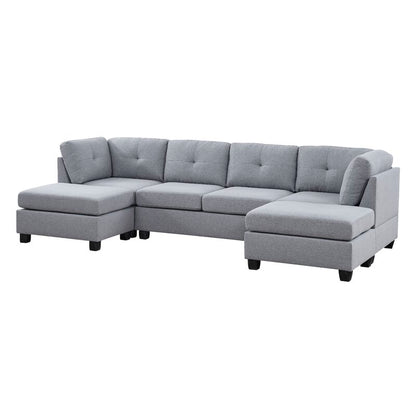 Chenault 92′′ Wide Reversible Modular Sofa & Chaise With Ottoman