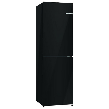 Bosch KGN27NBFAG Serie 2 Freestanding Fridge Freezer with NoFrost, MultiBox XXL, LED Lights, 182.4 x 55cm, Black [Energy Class F]