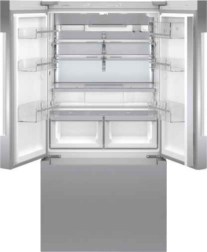 Bosch B36CT81ENS 800 Series French Door Bottom Mount Refrigerator 36'' Stainless steel (with anti-fingerprint). Total No Frost