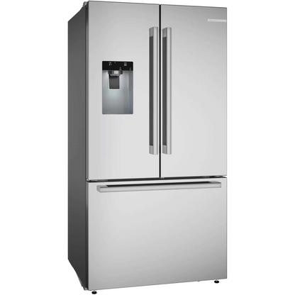 Bosch B36FD52SNS 500 Series French Door Bottom Mount Refrigerator 36'' Stainless steel (with anti-fingerprint). Total No Frost