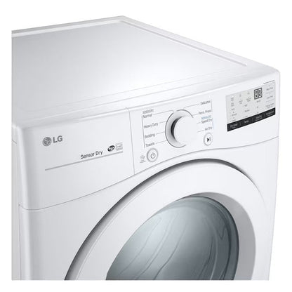 LG 7.4-cu ft Stackable Electric Dryer (White) ENERGY STAR