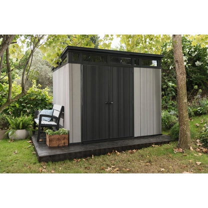 Artisan 9' wide x 7.5' deep plastic storage shed