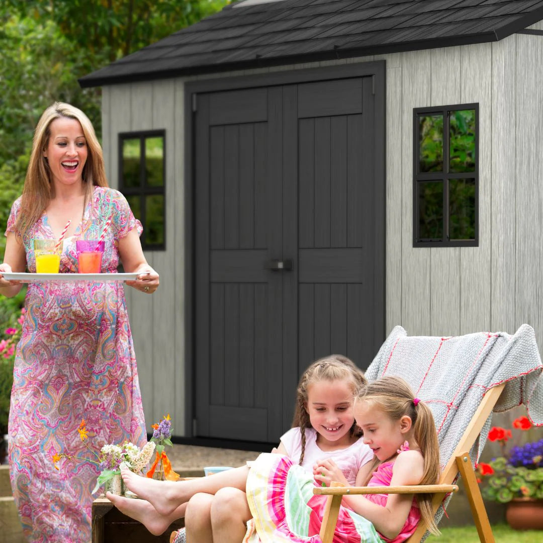 Keter Oakland Outdoor Plastic Garden Storage Shed