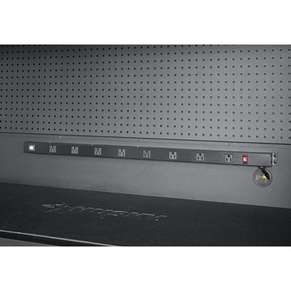 80" Wide 10 Drawer Deep Combo Tool Chest and Roller Cabinet Set, Matte Black (Set of 3)