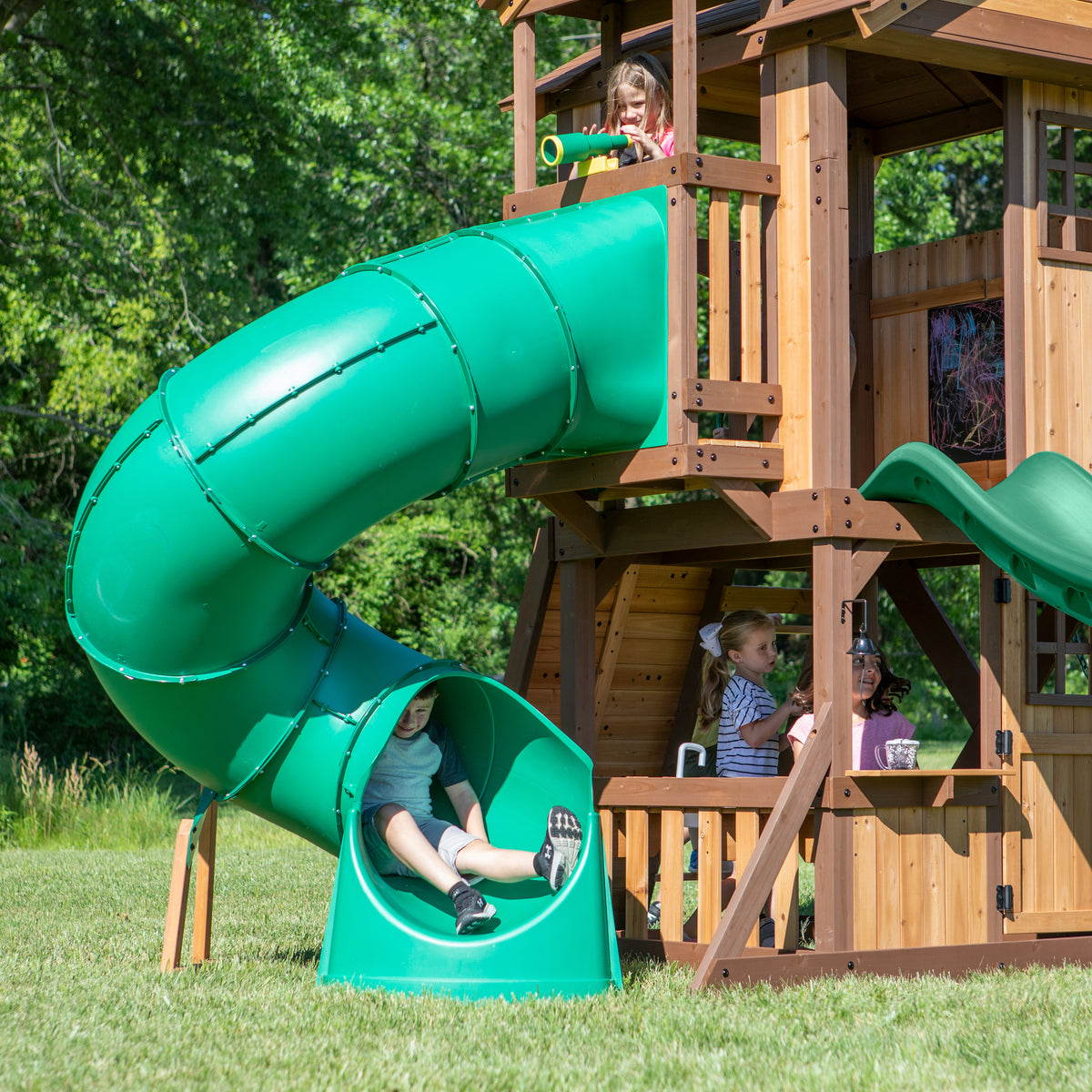 Tacoma Falls Wooden Swing Set