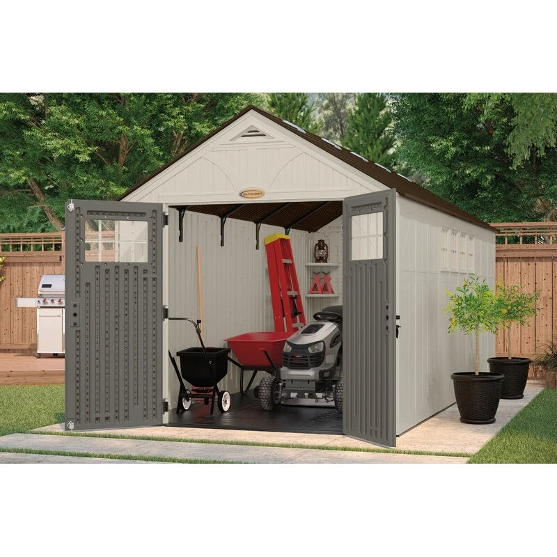 Tremont Outdoor 8'W x 16'D Plastic Storage Shed