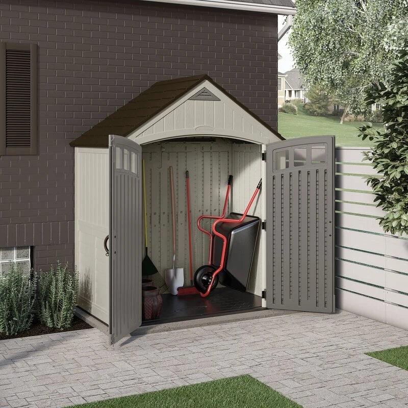 Covington Outdoor 7 1/2 ft. wide x 4 ft. deep storage shed