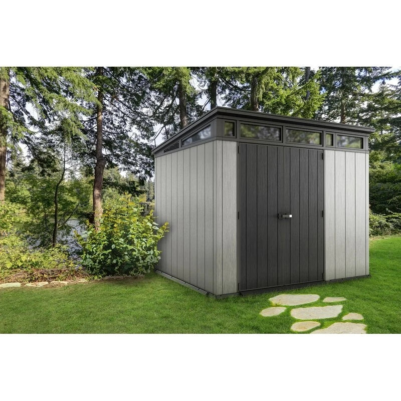 Artisan 9' wide x 7.5' deep plastic storage shed
