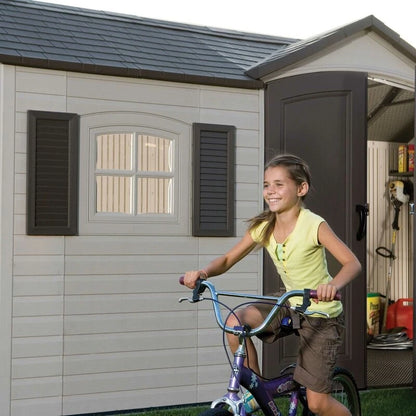 15' x 8' double door storage shed
