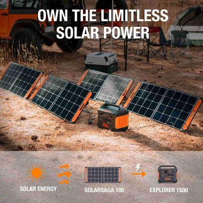Jackery Solar Generator 1500 (Jackery 1500 + 4 x SolarSaga 100W)