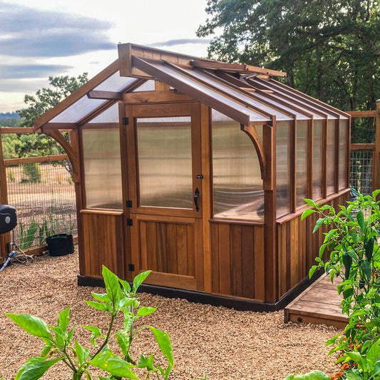 Western Red Cedar 8'x 12' Meridian Greenhouse