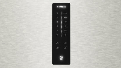 SIEMENS KG39NXIBF iQ300 Free-standing fridge-freezer with freezer at bottom 203 x 60 cm Brushed steel anti-fingerprint