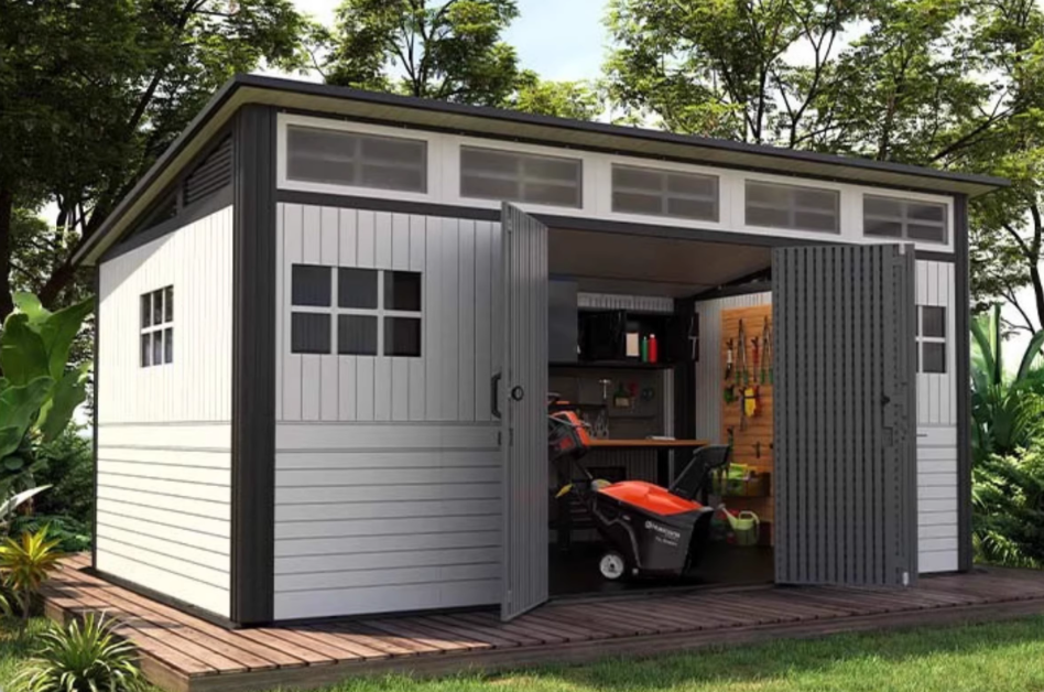 COLONIAL PLASTIC STORAGE GARDEN SHED OUTDOOR ROOM