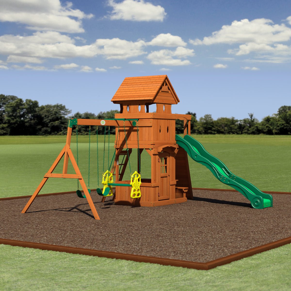 Monterey Wooden Swing Set
