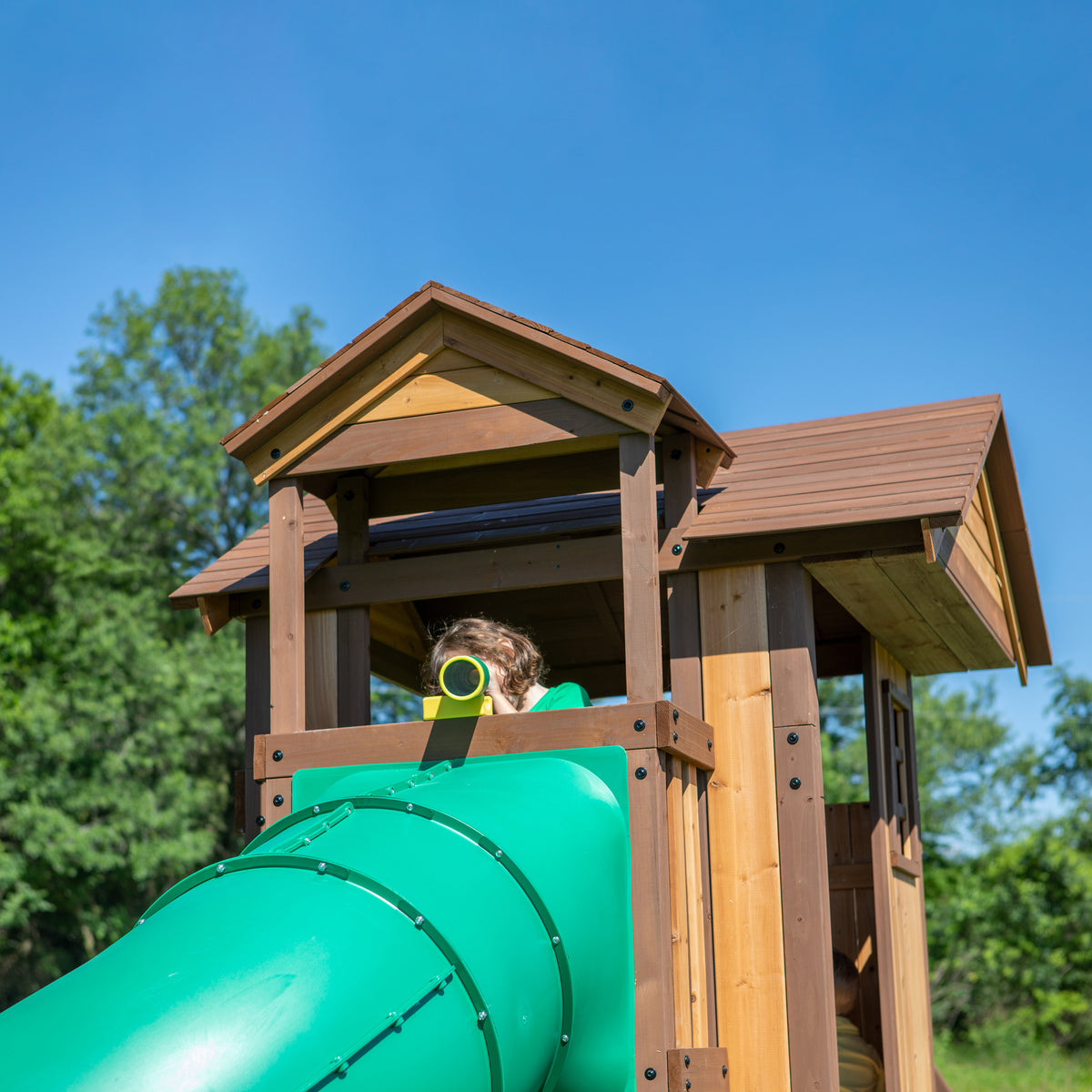 Tacoma Falls Wooden Swing Set