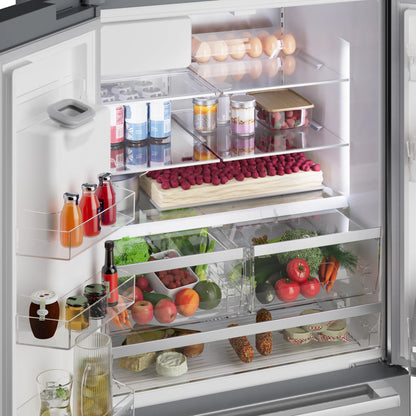 Bosch B36FD52SNS 500 Series French Door Bottom Mount Refrigerator 36'' Stainless steel (with anti-fingerprint). Total No Frost