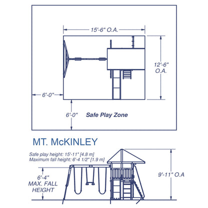 Mount McKinley Wooden Swing Set