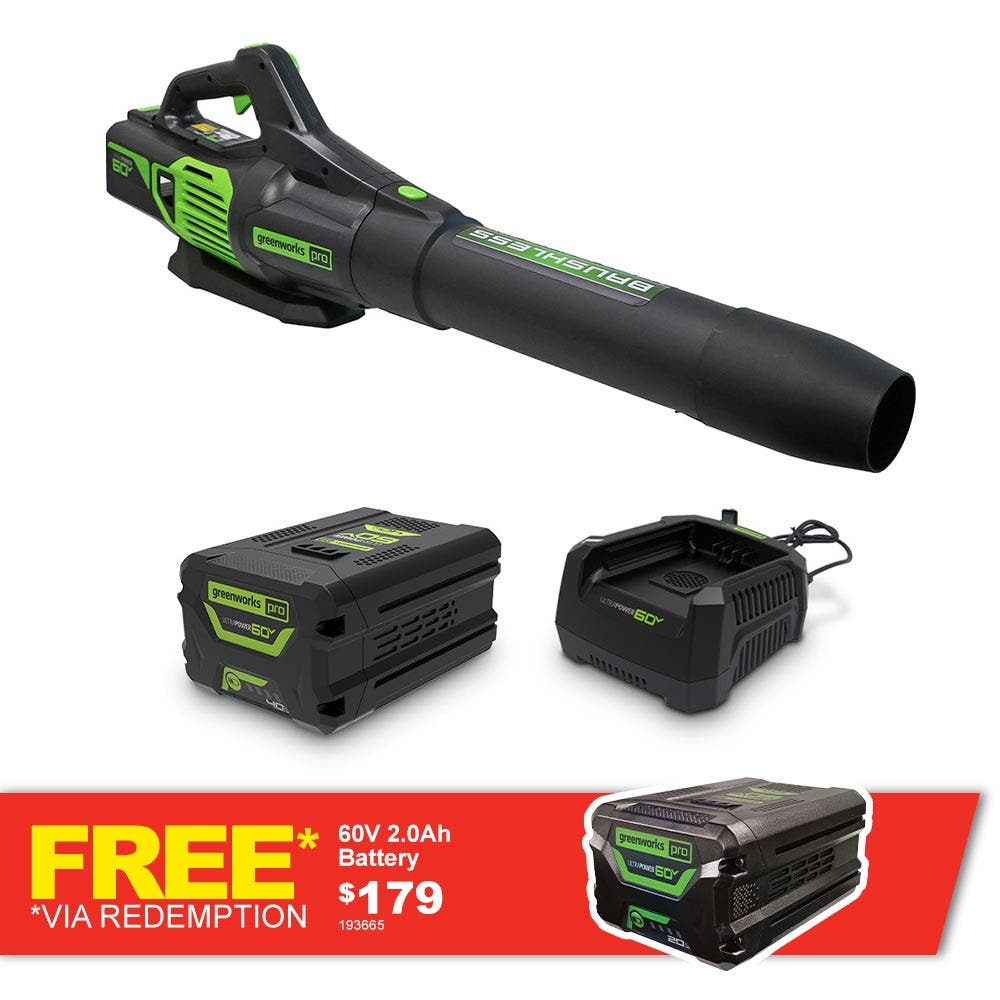 GREENWORKS 60V 1 x 4.0Ah Axial Blower 2406807AUVT