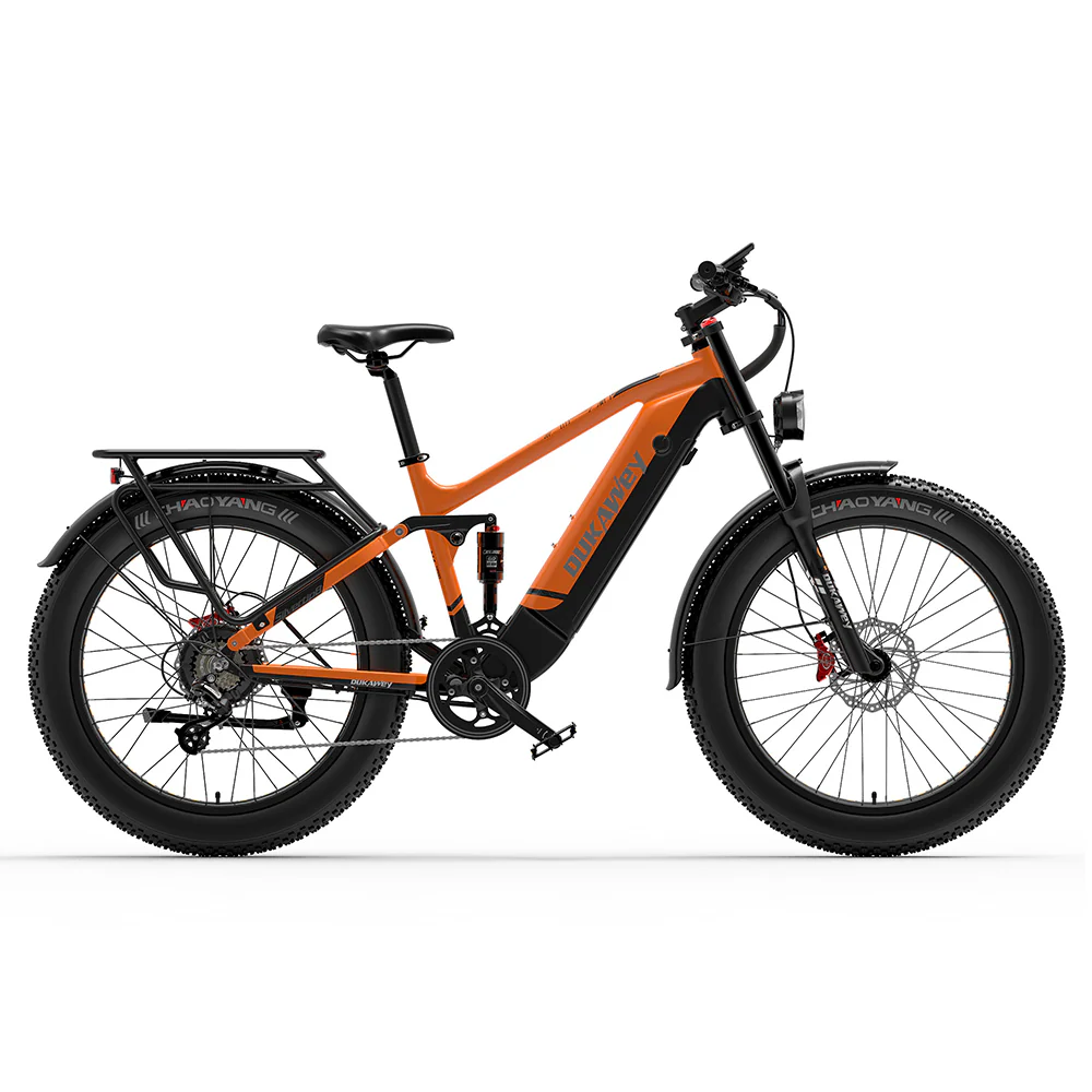 Dukawey Silvertip8 1000W 26" Fat Bike E-Mountainbike SUV E-bike 52V 20Ah