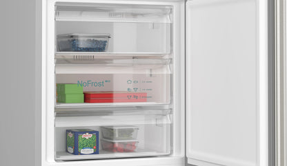 SIEMENS KG49NXIDF iQ300 Free-standing fridge-freezer with freezer at bottom 203 x 70 cm Brushed steel anti-fingerprint