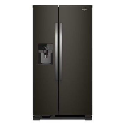 Whirlpool 21.4-cu ft Side-by-Side Refrigerator with Ice Maker (Fingerprint Resistant Stainless Steel)