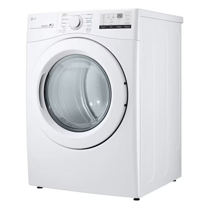 LG 7.4-cu ft Stackable Electric Dryer (White) ENERGY STAR