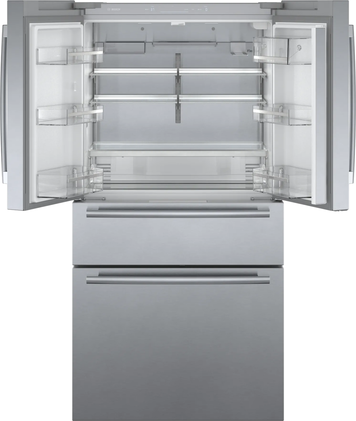 Bosch B36CL80SNS 800 Series French Door Bottom Mount Refrigerator 36'' Stainless steel (with anti-fingerprint)