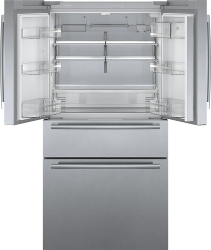 Bosch B36CL80SNS 800 Series French Door Bottom Mount Refrigerator 36'' Stainless steel (with anti-fingerprint)